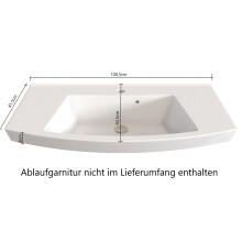 Waschtisch-Set >Manchester< (B/H/T: 160x200x50 cm) in wotaneiche aus MDF