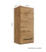 Waschtisch-Set >Manchester< (B/H/T: 160x200x50 cm) in wotaneiche aus MDF
