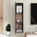 TV-Board >Irxleben-I< (B/H/T: 30x110x30 cm) in Grau - 30x110x30cm (BxHxT)