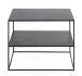 Beistelltisch >PEBBLE< (B/H/T: 65x50x65 cm) in schwarz - 65x50x65 (BxHxT)