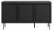 Sideboard >PENSACOLA< (B/H/T: 140x80x40 cm) in schwarz - 140x80x40 (BxHxT)
