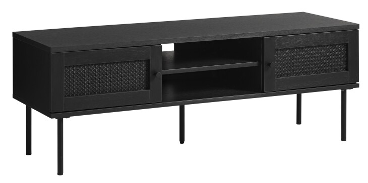 TV-Board >PENSACOLA< (B/H/T: 120x43x40 cm) in schwarz - 120x43x40 (BxHxT)
