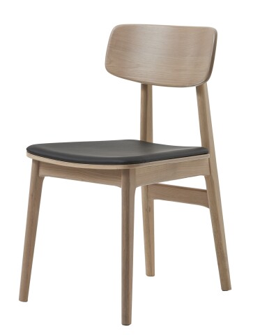 Stuhl >LIVO< (2er Set) (B/H/T: 46x82x54 cm) in natur aus Eiche - 46x82x54cm (BxHxT)