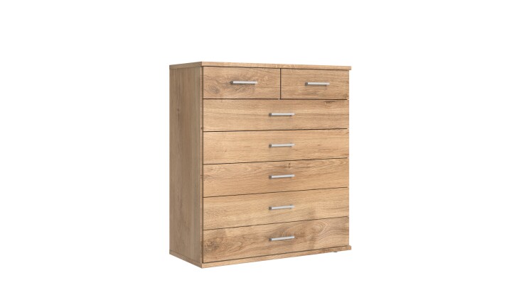 Kommode >Click< (B/H/T: 90x106x40 cm) in Plankeneiche-Nachbildung