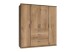 Kleiderschrank >Click< (B/H/T: 180x198x58 cm) in Plankeneiche-Nachbildung