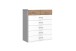 Kommode >Click< (B/H/T: 90x106x40 cm) in Weiß - 90x106x40cm (BxHxT)