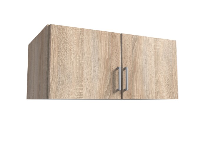 Schrankaufsatz >Click< (B/H/T: 90x40x58 cm) in Eiche-Sägerau-Nachbildung