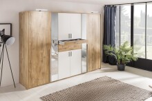 Kleiderschrank >Odessa< (B/H/T: 270x208x58 cm) in Plankeneiche-Nachbildung