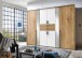 Kleiderschrank >Odessa< (B/H/T: 270x208x58 cm) in Plankeneiche-Nachbildung