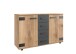 Kommode >Malmö< (B/H/T: 130x83x41 cm) in Plankeneiche-Nachbildung
