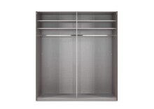 Kleiderschrank >Altona2< (B/H/T: 225x210x65 cm) in Graphit - 225x210x65 (BxHxT)