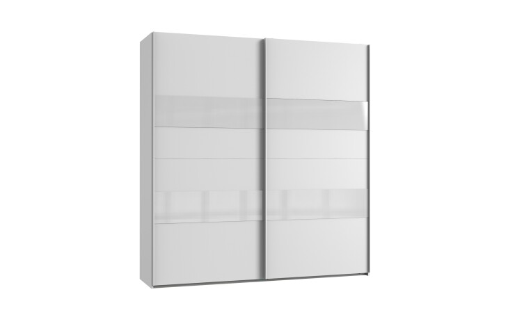 Kleiderschrank >Altona2< (B/H/T: 225x236x65 cm) in Weiß - 225x236x65cm (BxHxT)