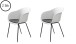 Stuhl >TOPLEY< (2er Set) (B/H/T: 56x83x59 cm) in Weiß - 56x83x59 (BxHxT)