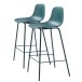 Barhocker >WHITBY< (2er Set) (B/H/T: 47x93x48 cm) in Petrol aus Petrol - 47x93x48 (BxHxT)
