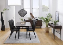 Sideboard >LATINA< (B/H/T: 160x79x45 cm) in dunkelbraun - 160x79x45 (BxHxT)