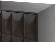 Beistelltisch >LATINA< (B/H/T: 117x75x39 cm) Eiche Furniert Espresso lackiert