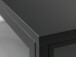 Vitrine >CARMEL< (B/H/T: 170x85x40 cm) in Metall Schwarz Lackiert