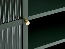 Sideboard >BRONCO< (B/H/T: 132x85x40 cm) in grün aus Metall - 132x85x40 (BxHxT)