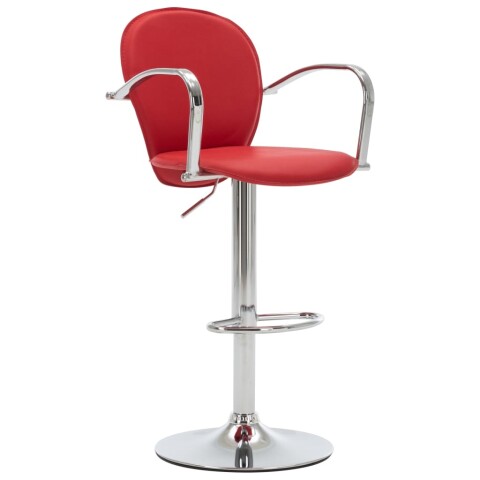 Barhocker >Jetzendorf-I< (B/H/T: 49x108x53 cm) in Rot - 49x108x53cm (BxHxT)