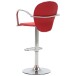 Barhocker >Jetzendorf-I< (B/H/T: 49x108x53 cm) in Rot - 49x108x53cm (BxHxT)