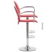 Barhocker >Jetzendorf-I< (B/H/T: 49x108x53 cm) in Rot - 49x108x53cm (BxHxT)