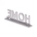 Dekofigur >Home I< (L/B/H: 22x7x4 cm) in Silbern aus Aluminium - 22x7x4 (LxBxH)