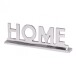 Dekofigur >Home I< (L/B/H: 22x7x4 cm) in Silbern aus Aluminium - 22x7x4 (LxBxH)