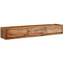 Lowboard >Naihati< (B/H/T: 160x25x35 cm) in Braun -...