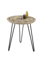 Beistelltisch >NEVIS< (BxHxT: 46x51x46 cm) in holzfarben - 46x51x46 (BxHxT)