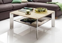 Couchtisch >NELIA< (BxHxT: 80x41x80 cm) in Eiche -...