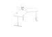 Schreibtisch >EDJUST< (BxHxT: 248x120x158 cm) Metall platingrau - Sonoma-Eiche