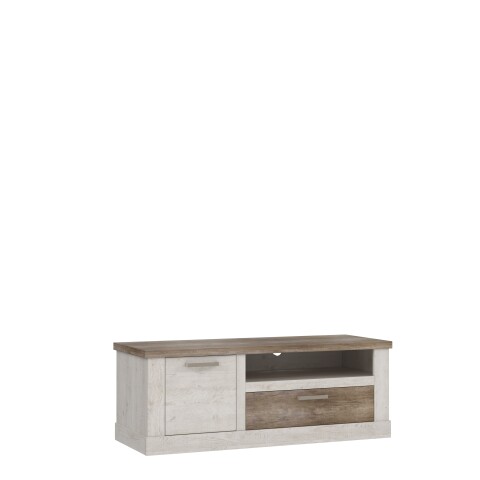 TV-Board >Duro< (BxHxT: 139,6x52x52 cm) Korpus Pinia Weiss mit Eiche Antik