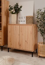 Kommode >Korsika< (BxHxT: 81x87x40 cm) in Dekor Artisan Oak - 81x87x40cm (BxHxT)