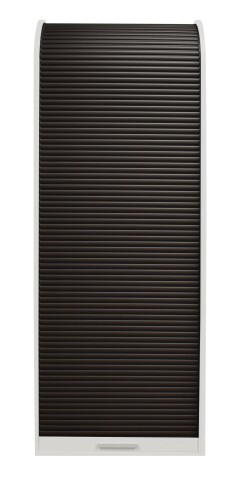 Jalousieschrank >Jalousieschrank< (BxHxT: 69x192x44 cm) weiß matt lack/graphit