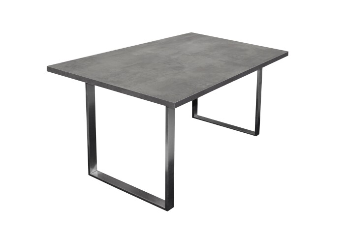 Esstisch >Steel< (BxHxT: 138x76x90 cm) in graphit - 138x76x90cm (BxHxT)