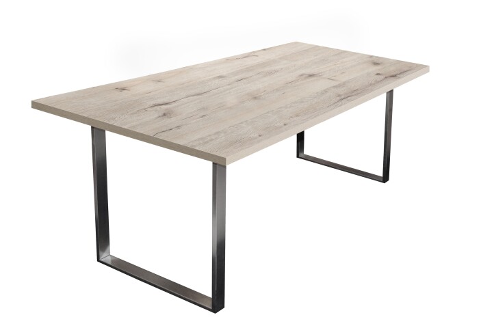 Esstisch >Steel< (BxHxT: 200x76x100 cm) in sandeiche - 200x76x100cm (BxHxT)