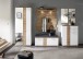Garderobenschrank >SIGNO II< (BxHxT: 80x200x38 cm) in Artisan/Weiß aus MDF
