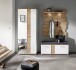 Garderobenschrank >SIGNO II< (BxHxT: 80x200x38 cm) in Artisan/Weiß aus MDF
