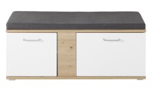 Schuhbank >SIGNO II< (BxHxT: 120x50x38 cm) in Artisan/Weiß - 120x50x38 (BxHxT)