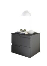 Nachtkommode >Spice< (BxHxT: 46x42x40 cm) in Graphit matt - 46x42x40cm (BxHxT)