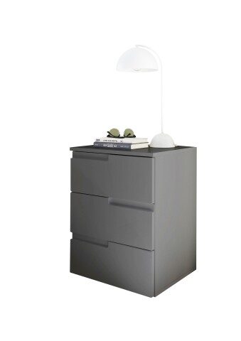 Nachtkommode >Spice< (BxHxT: 46x59x40 cm) in Graphit matt - 46x59x40cm (BxHxT)