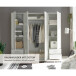 Kleiderschrank >Valencia< (BxHxT: 206x195x60 cm) in Weiß - 206x195x60cm (BxHxT)