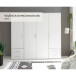 Kleiderschrank >Valencia< (BxHxT: 206x195x60 cm) in Weiß - 206x195x60cm (BxHxT)