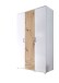 Kleiderschrank >Marburg< (BxHxT: 120x196x54 cm) in Weiß / Artisan Eiche