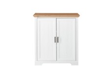 Kommode >JASMIN< (BxHxT: 93x102x41 cm) in Artisan/Weiß - 93x102x41cm (BxHxT)