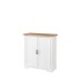 Kommode >JASMIN< (BxHxT: 93x102x41 cm) in Artisan/Weiß - 93x102x41cm (BxHxT)