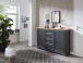 Sideboard >JASMIN< (BxHxT: 165x102x41 cm) in Artisan/graphit