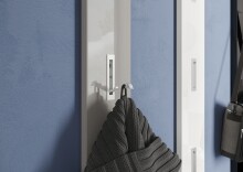 Garderobenpaneel >M-397< (BxHxT: 15x170x3 cm) in grau - 15x170x3 (BxHxT)