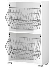 Schuhkipper >M-397< (BxHxT: 53x91x30 cm) in weiss -...