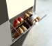 Schuhkipper >M-397< (BxHxT: 53x91x30 cm) in weiss - 53x91x30cm (BxHxT)